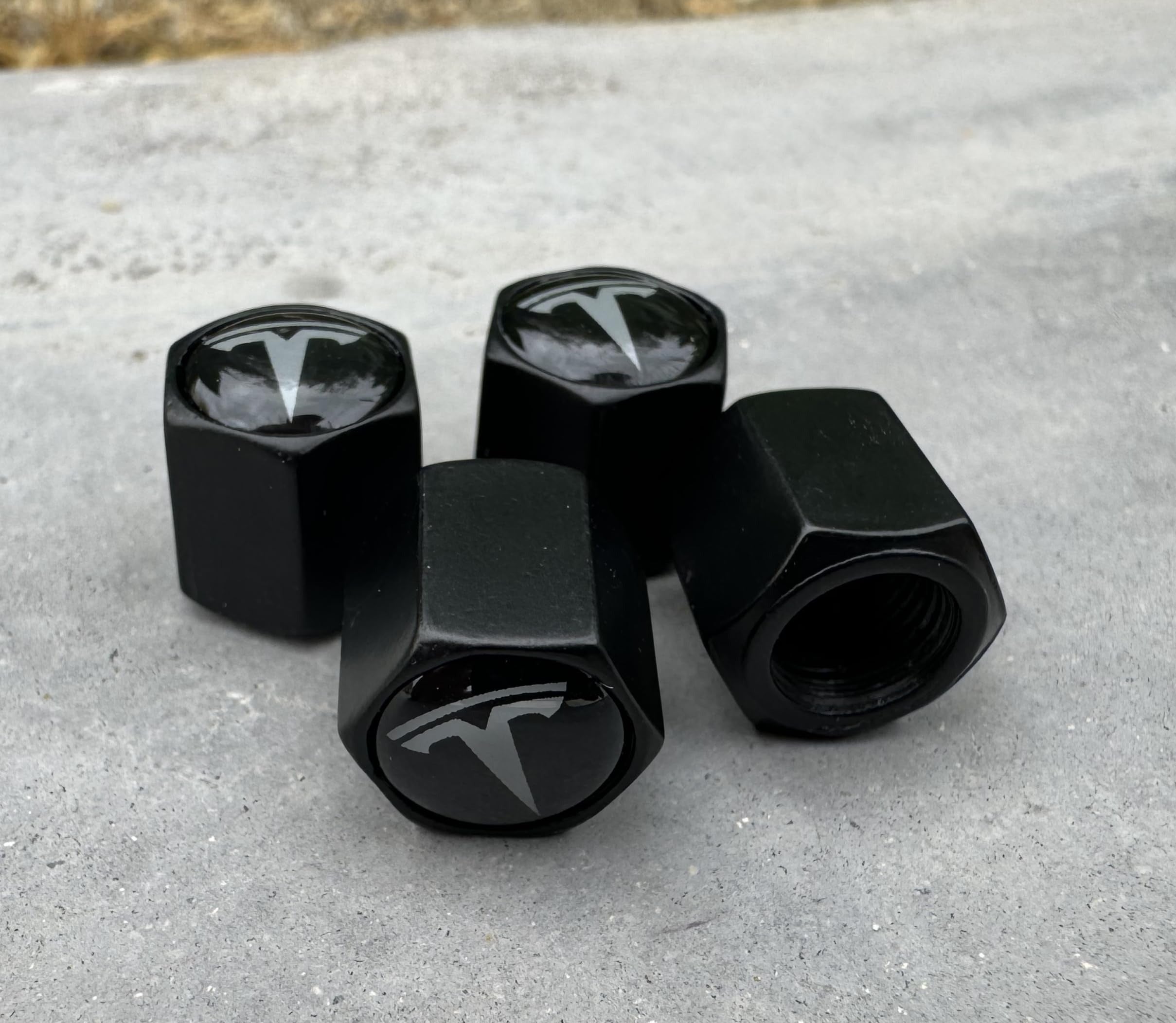 Tire Valve Stem Caps for Tesla(4 Pack)