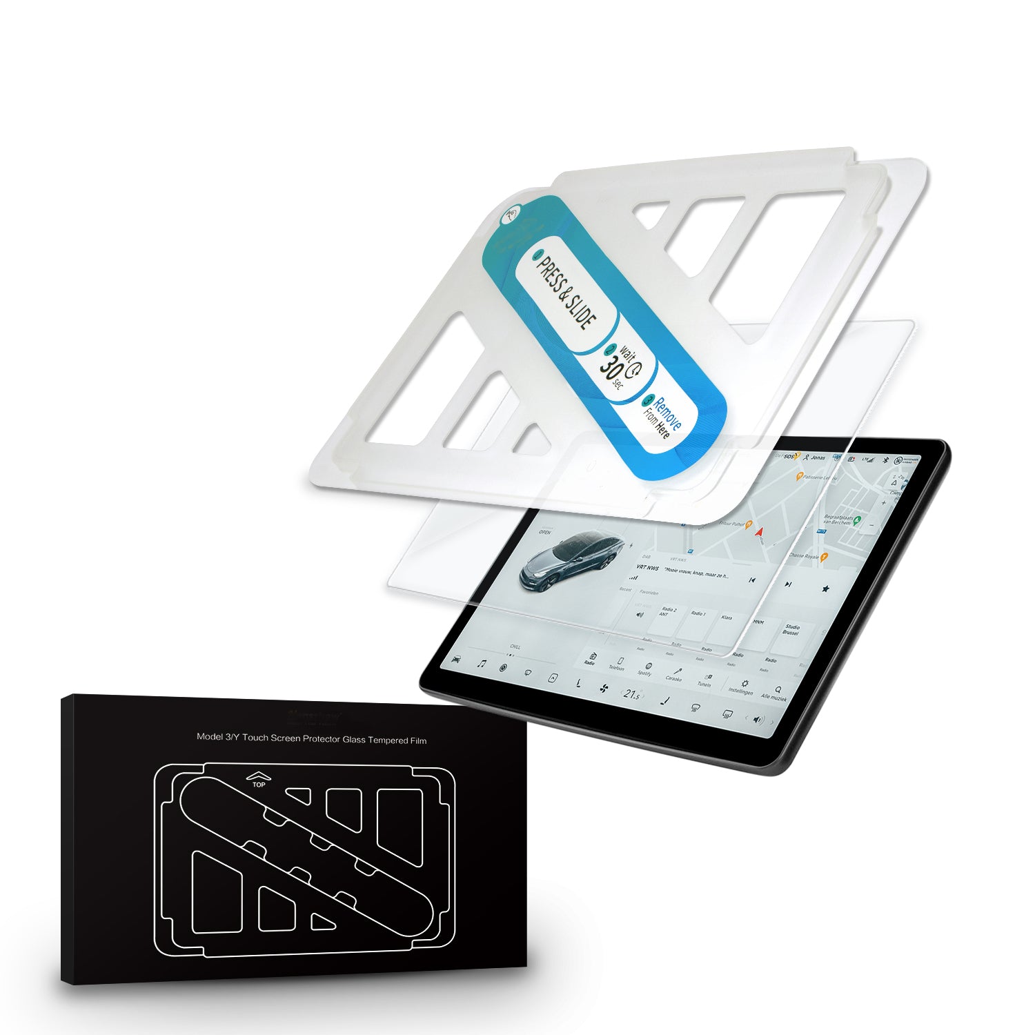 Tvibex Screen Protector Compatible for Tesla Model 3 / Y