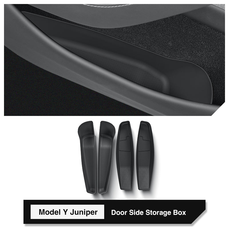 4Pcs Door Side Storage Box for Tesla Model Y Juniper
