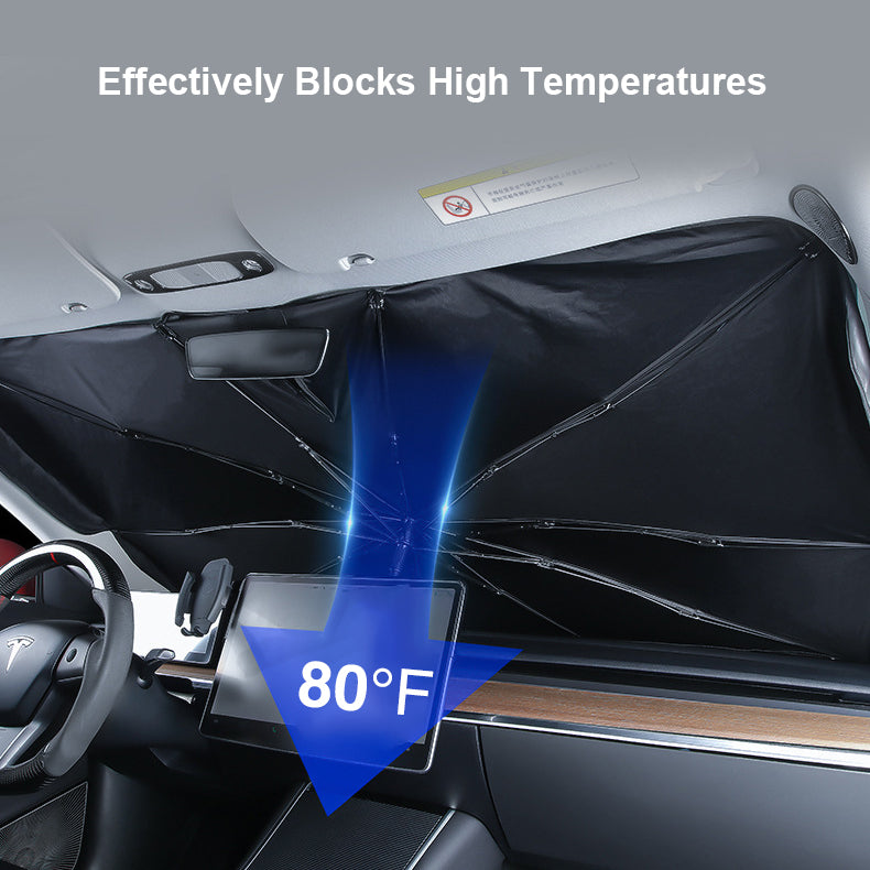 Umbrella Windshield Sunshade for Tesla Model 3/Y