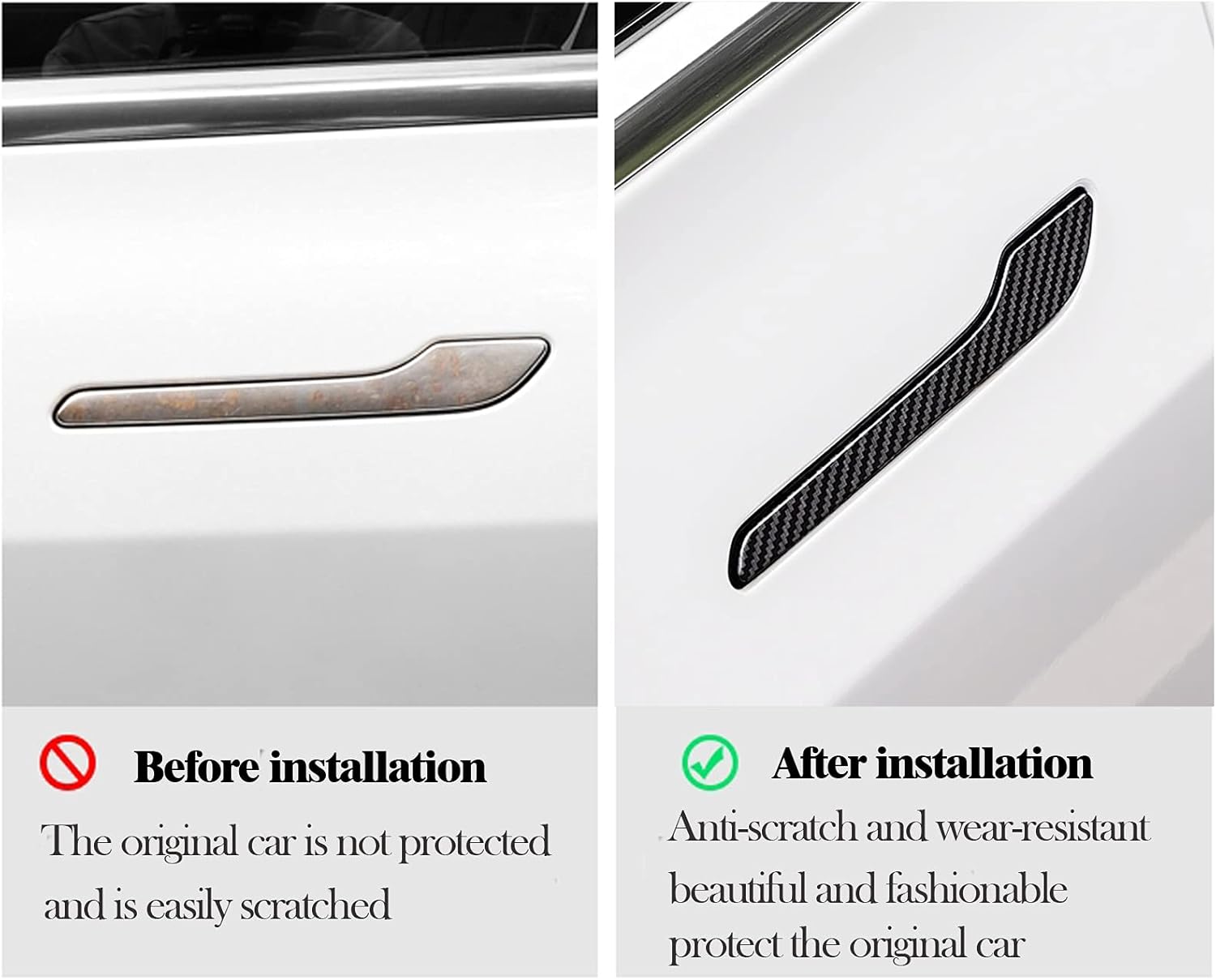 Door Handle Cover for Modle Y Model 3 (4 pcs)