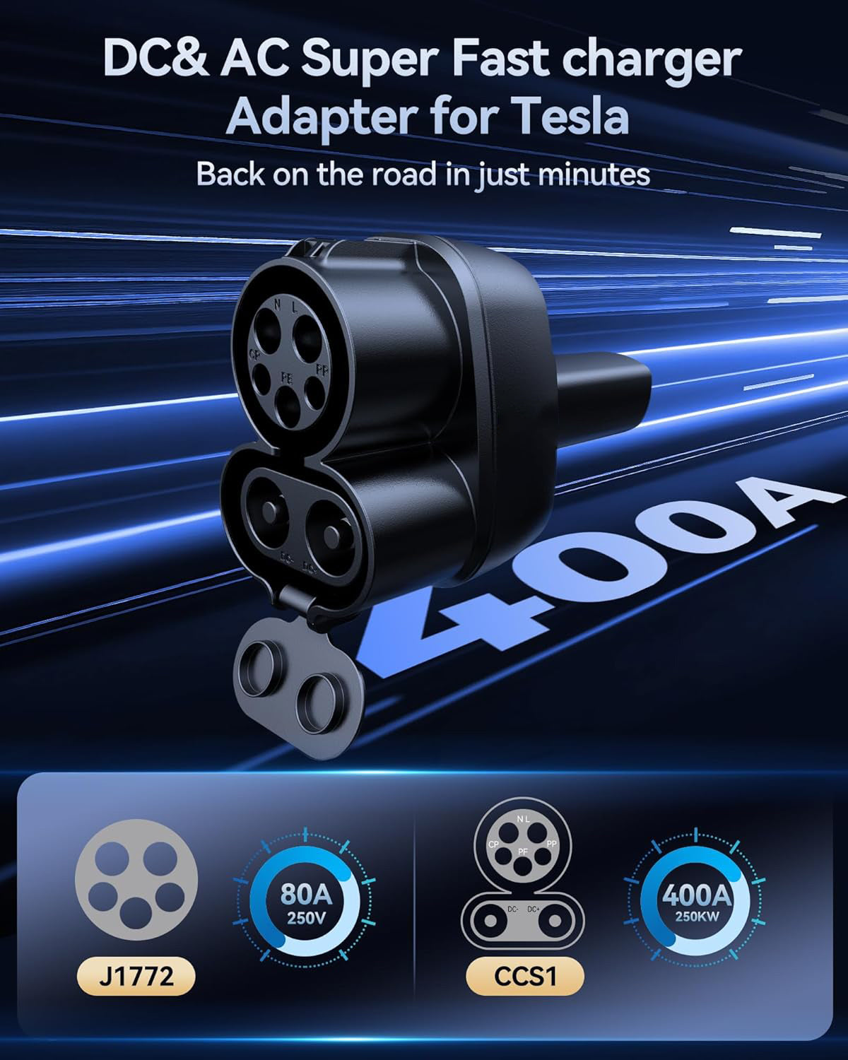 CCS Combo 1 Adapter to NACS Charger for Tesla