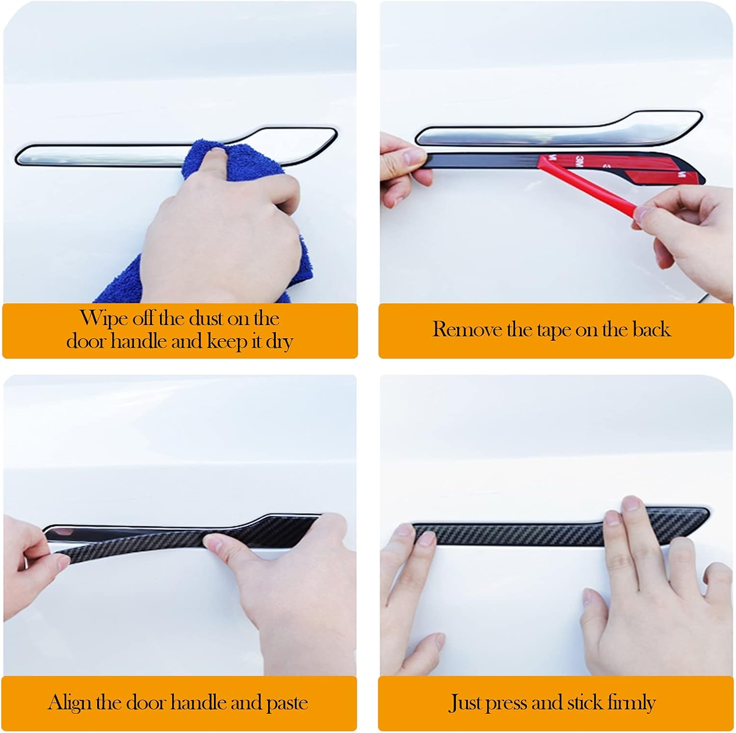 Door Handle Cover for Modle Y Model 3 (4 pcs)