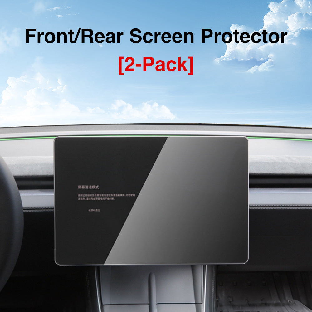 Front/Rear Screen Protector for Model Y Juniper Model 3 Highland (2-Pack)