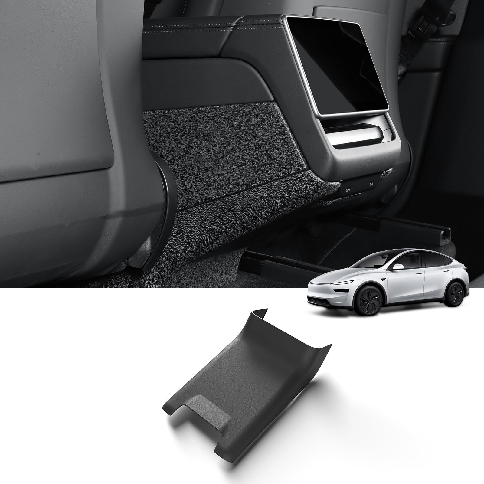 5Pcs Front & Rear Center Console Anti-Kick Pad for Model Y Juniper