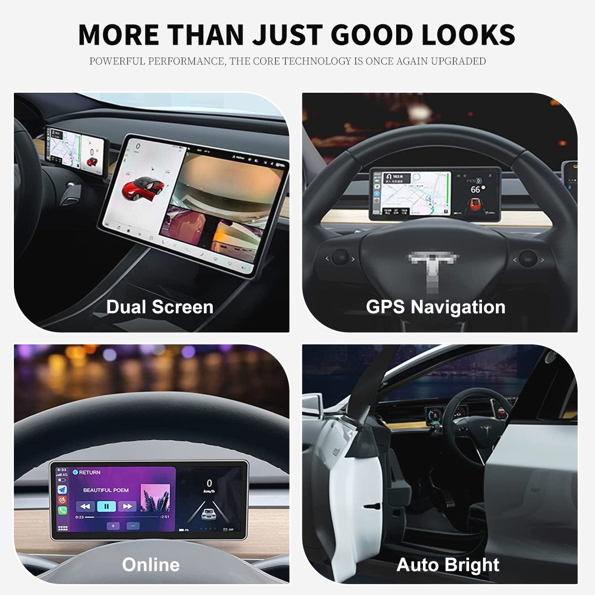 9" Head Up Display with Front Camera for Tesla Model 3/Y