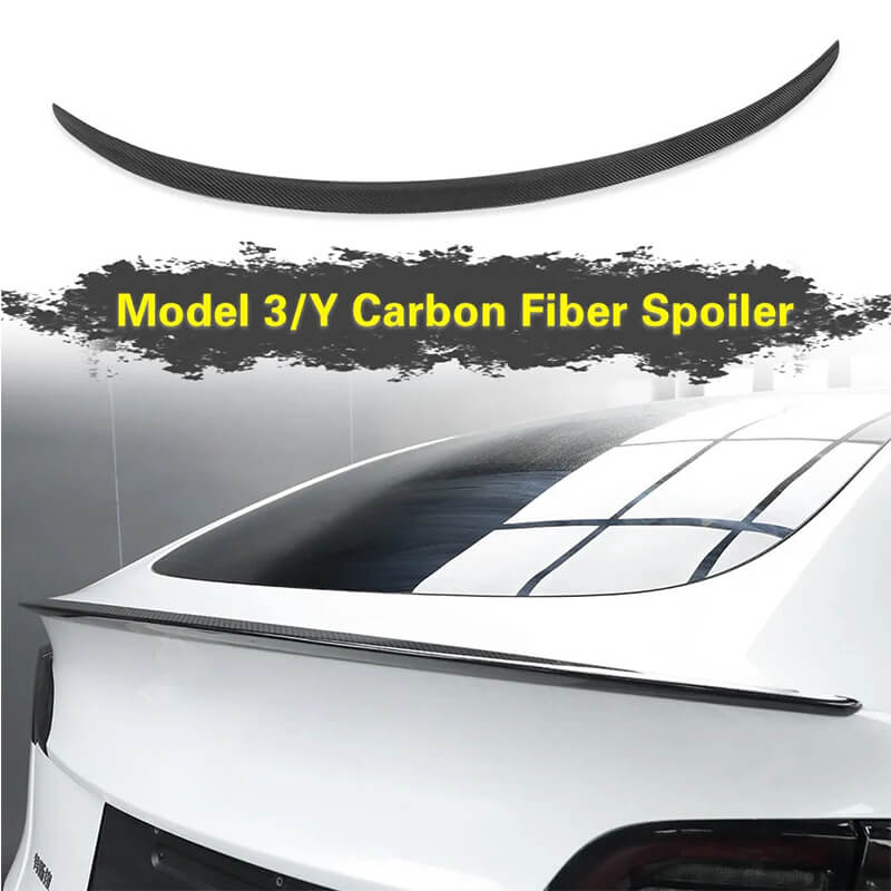 Real Carbon Fiber Rear Spoiler for Tesla Model 3/Y