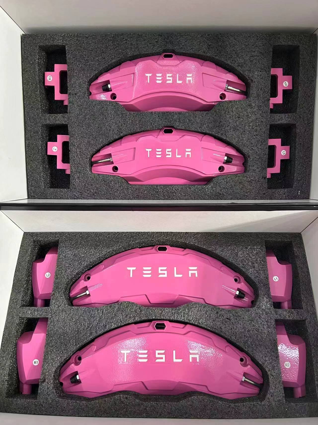Brake Caliper Cover Set for Tesla Model 3 / Y - Performance Look - Precision Fit Die Cast Bolt-on