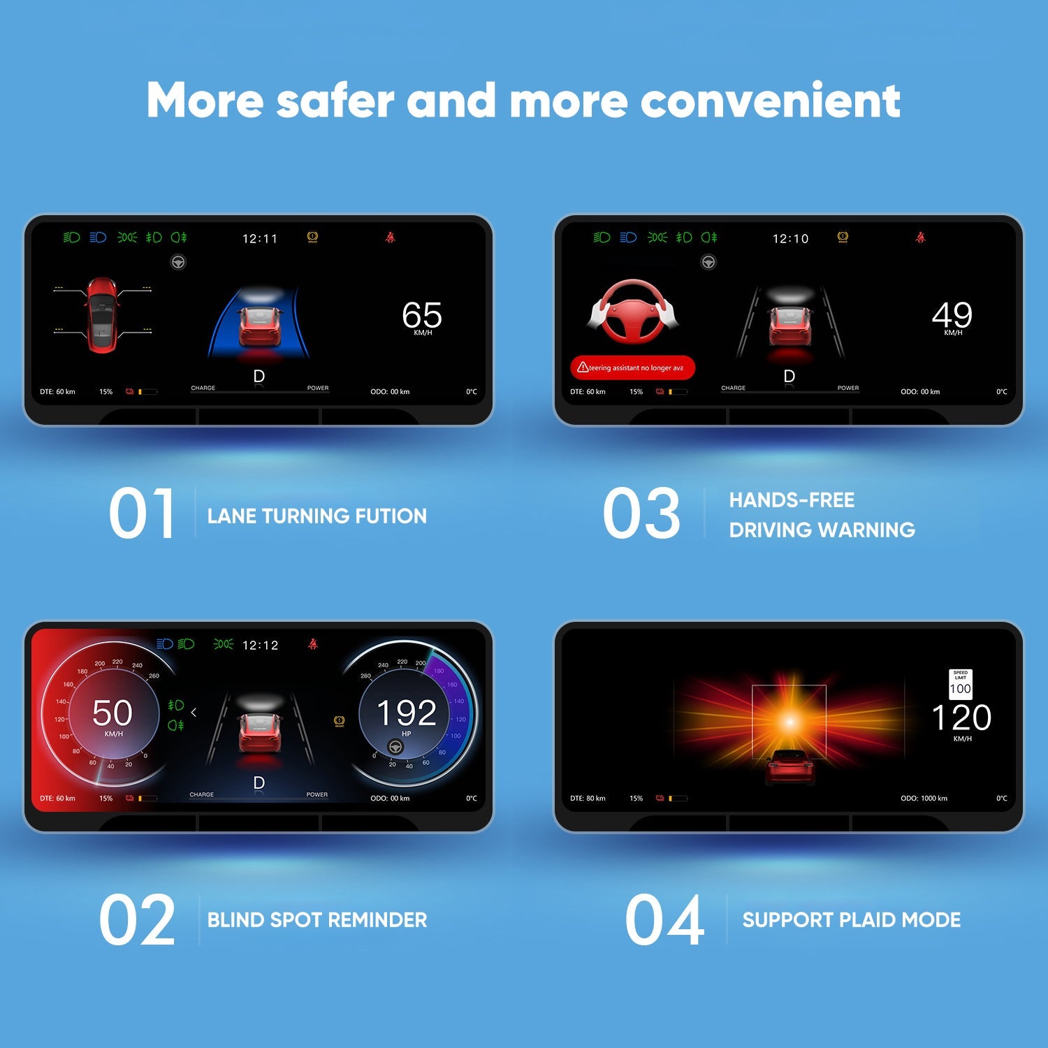 9" Head Up Display with Front Camera for Tesla Model 3/Y