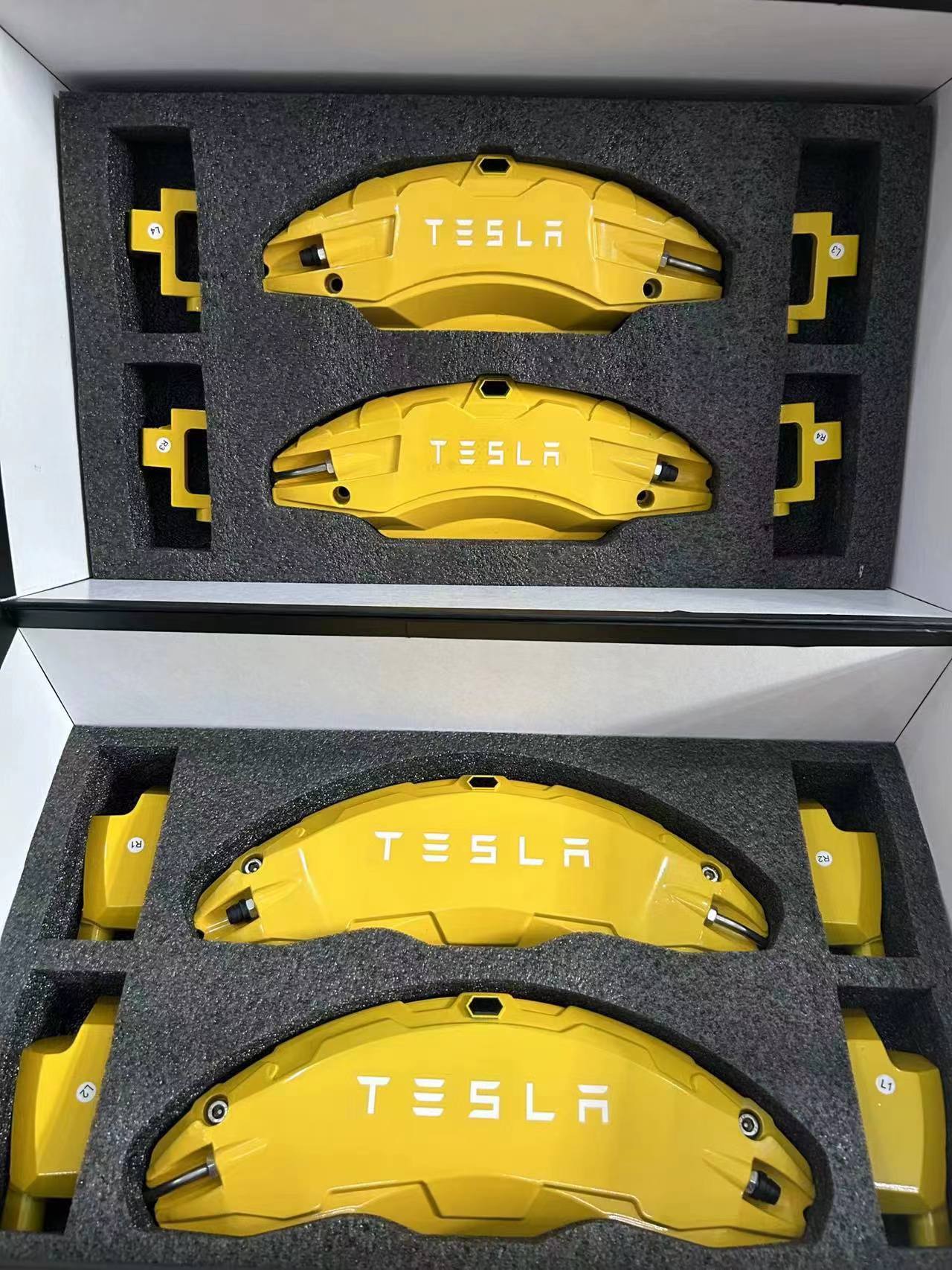 Brake Caliper Cover Set for Tesla Model 3 / Y - Performance Look - Precision Fit Die Cast Bolt-on