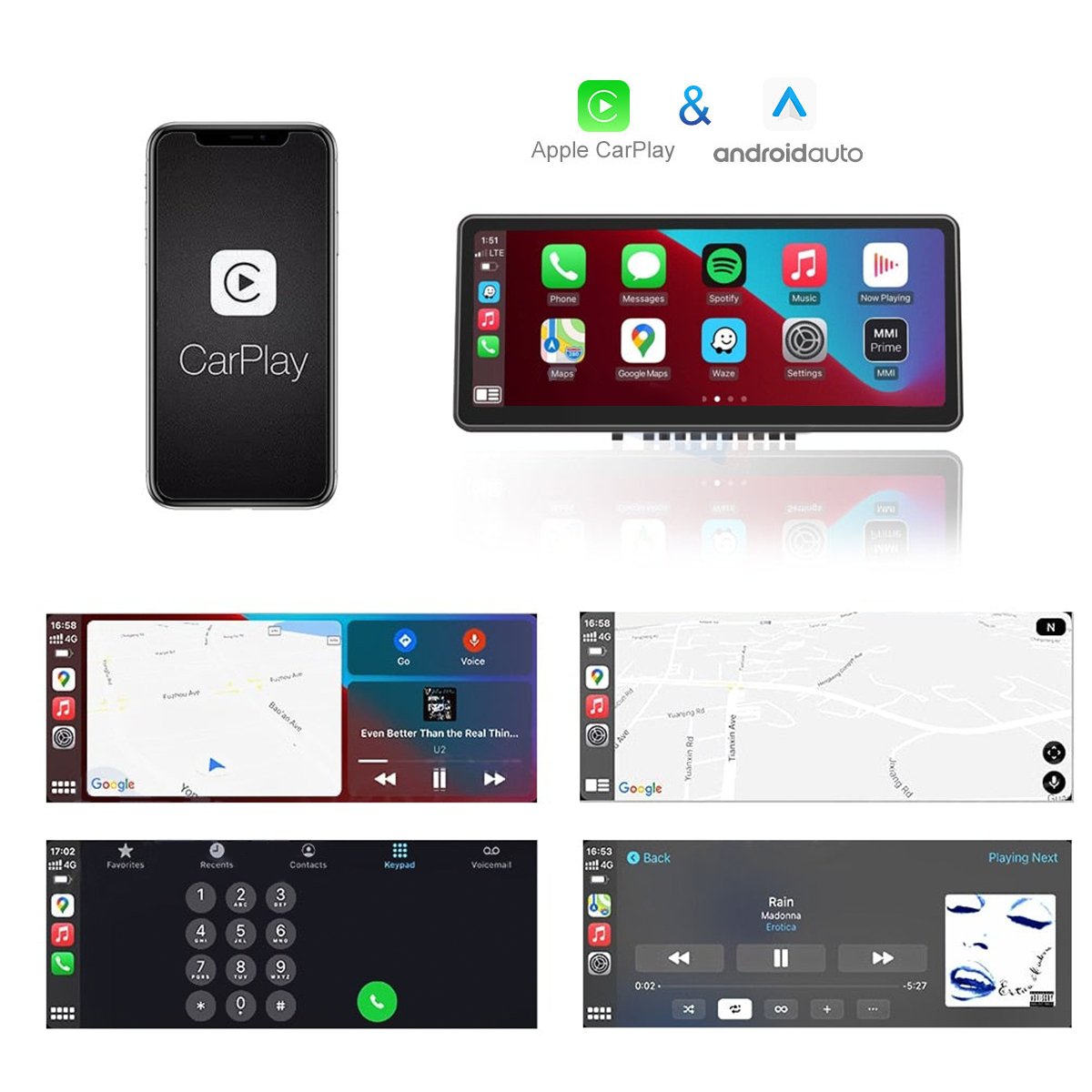 9" Head Up Display with Front Camera for Tesla Model 3/Y