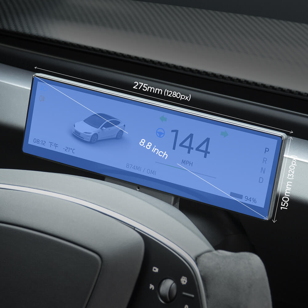 8.8” Dash Screen for Tesla Model 3 & Y with Carplay - V88