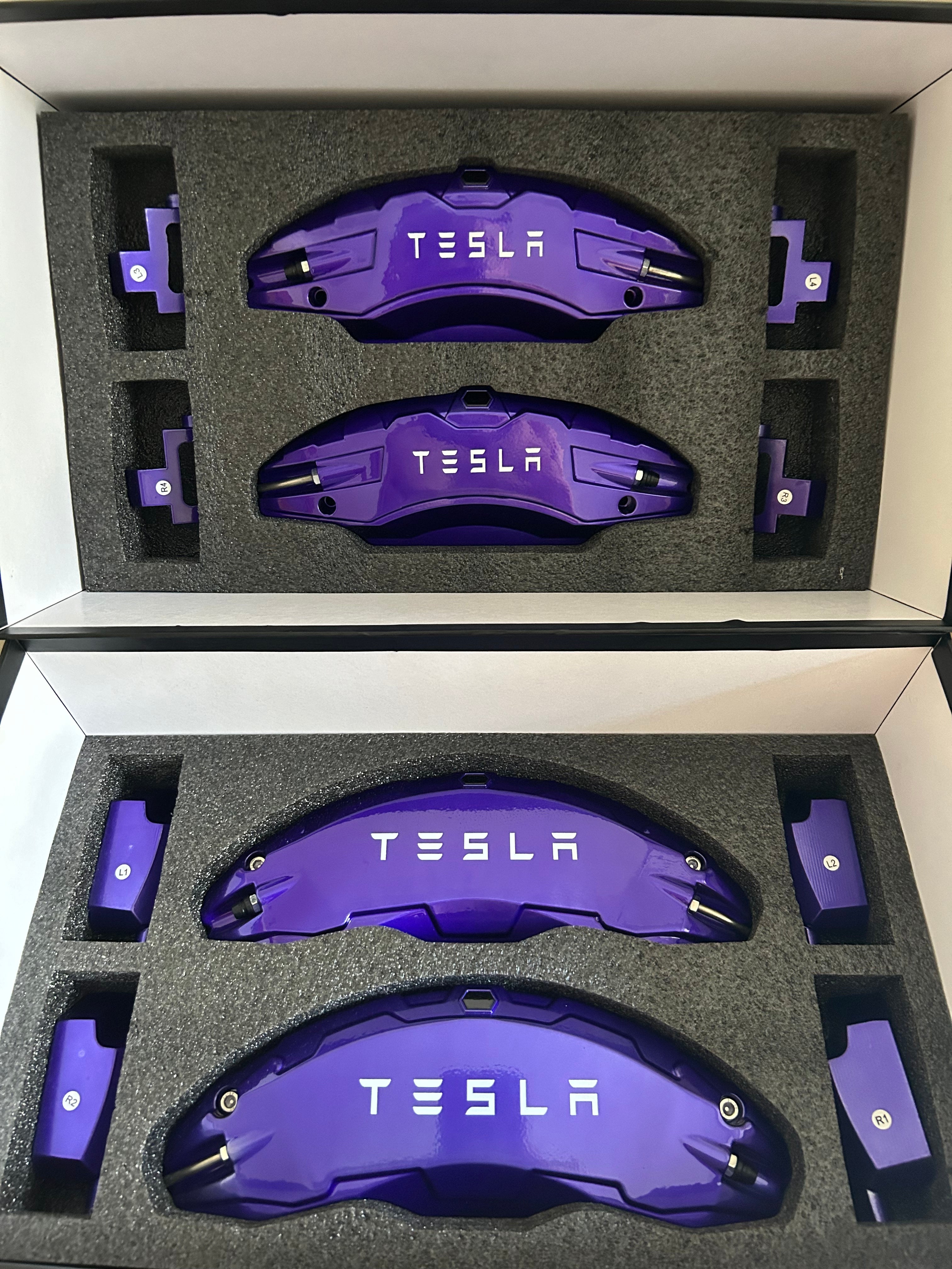 Brake Caliper Cover Set for Tesla Model 3 / Y - Performance Look - Precision Fit Die Cast Bolt-on