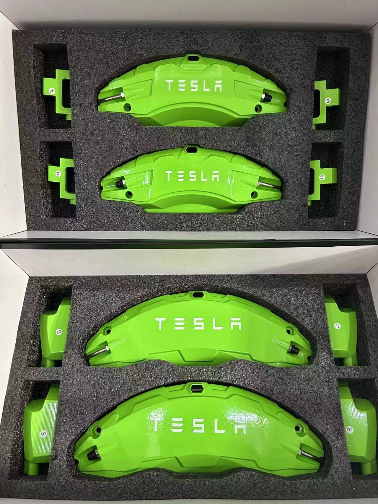 Brake Caliper Cover Set for Tesla Model 3 / Y - Performance Look - Precision Fit Die Cast Bolt-on
