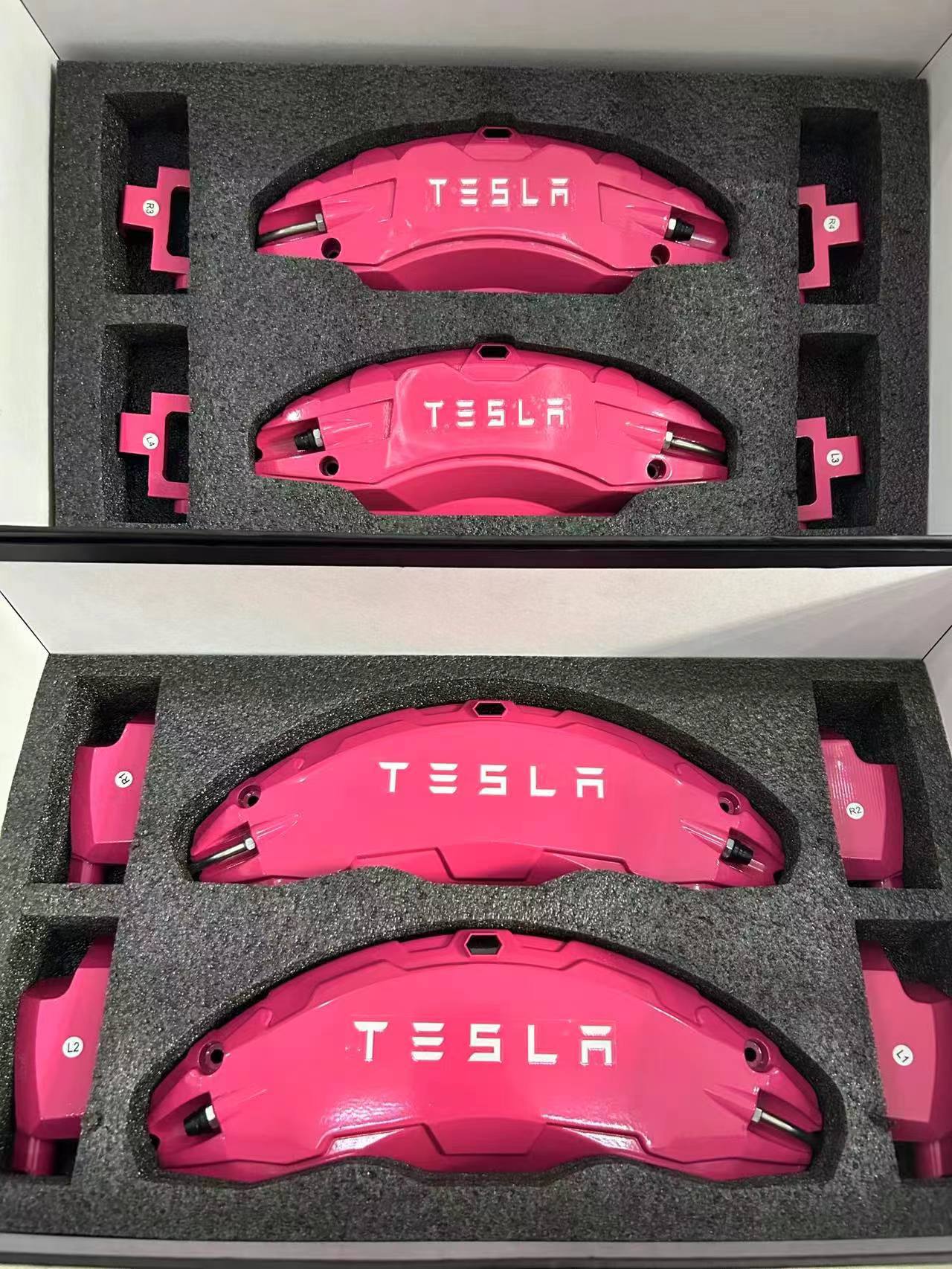 Brake Caliper Cover Set for Tesla Model 3 / Y - Performance Look - Precision Fit Die Cast Bolt-on