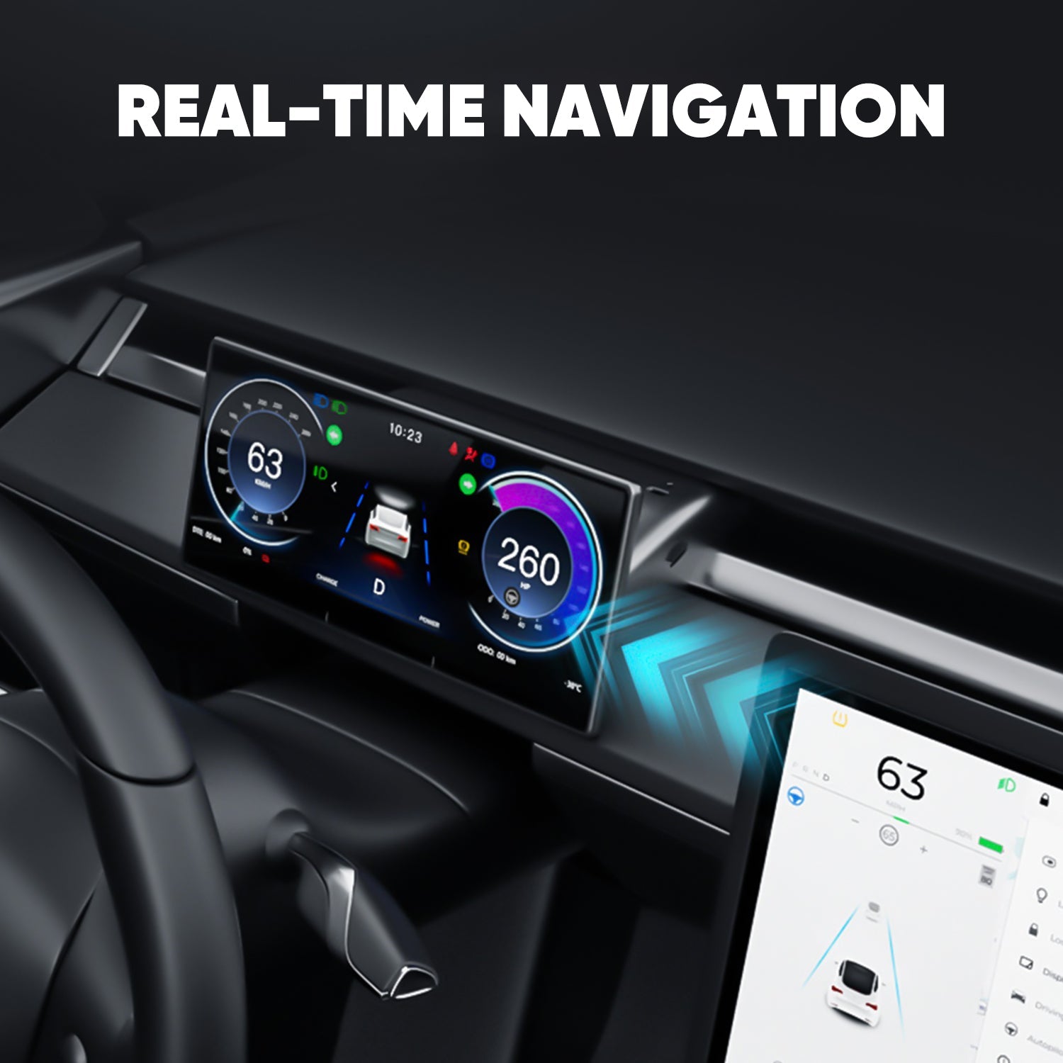 9" Head Up Display with Front Camera for Tesla Model 3/Y