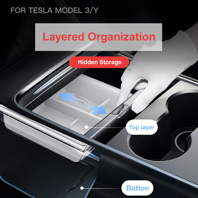 Center Console Organizer Tray for Tesla Model Y/3