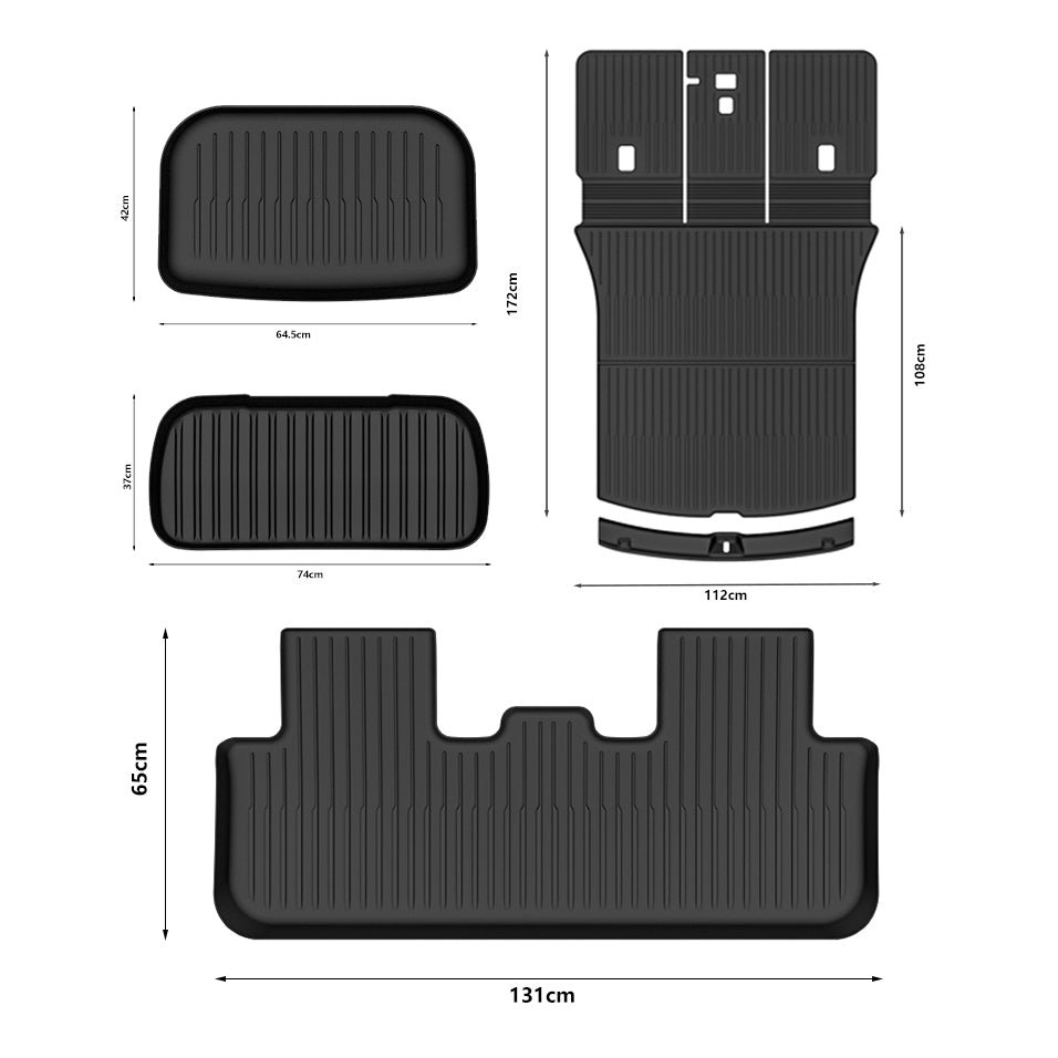TPE Floor Mats for Tesla Model Y Juniper