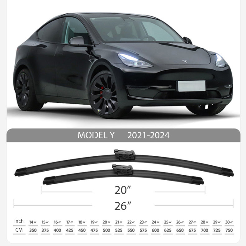 Wiper Blades Replacement for Tesla (2 pcs)